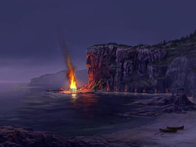 The Cliff of the Terrible God